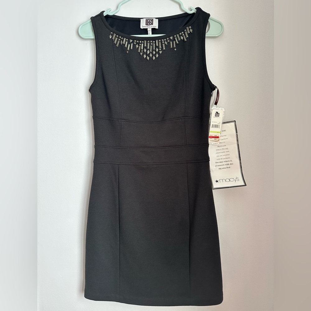 Laundry By Design Women's Studded Little Black Dress Size 4 NWT